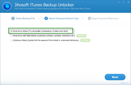 Jihosoft iTunes Backup Unlocker截图