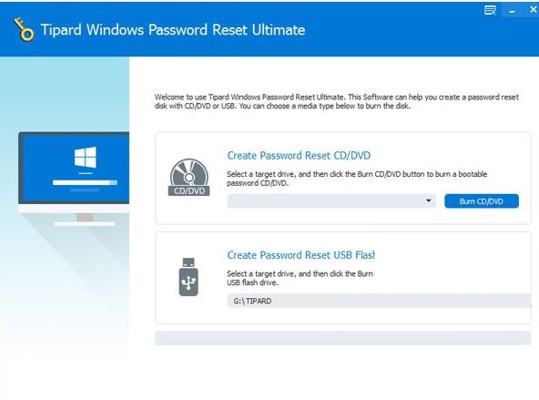 Tipard Windows Password Reset截图