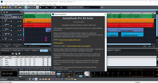 MAGIX Samplitude Pro X5 Suite截图