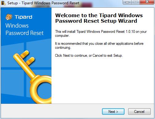 Tipard Windows Password Reset截图