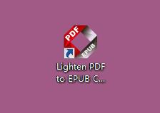 Lighten PDF to EPUB Converter截图