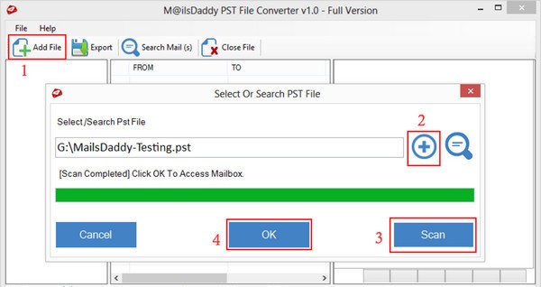 MailsDaddy PST File Converter截图