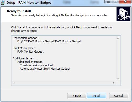 RAM Monitor Gadget截图