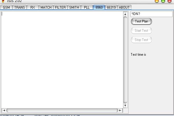 ISIS射频测试工具截图