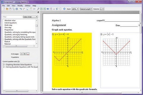 Infinite Algebra1截图