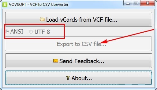 VCF to CSV Converter截图