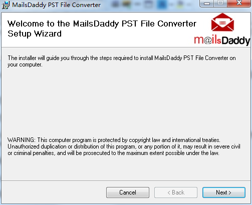 MailsDaddy PST File Converter截图