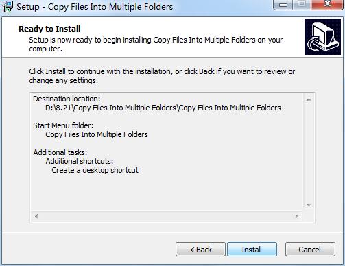 Copy Files Into Multiple Folders截图