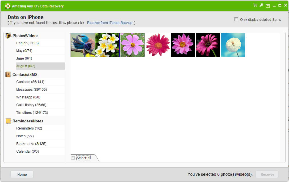 Amazing Any iOS Data Recovery截图