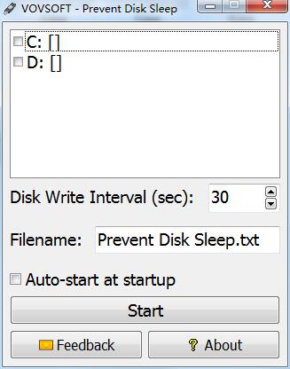 Prevent Disk Sleep截图