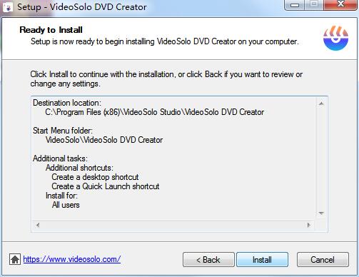 VideoSolo DVD Creator截图