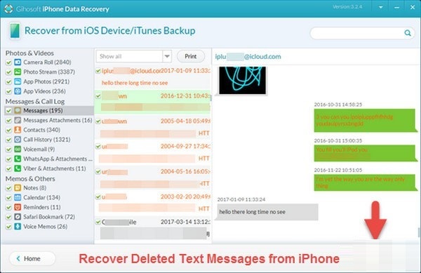 Gihosoft iPhone Data Recovery截图