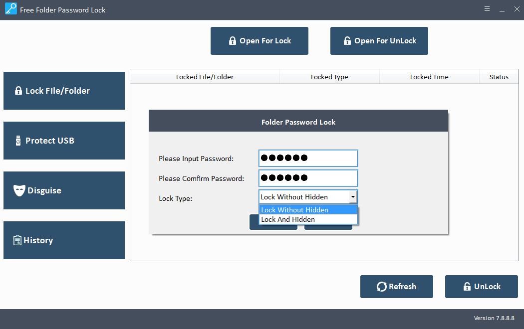 Amazing Free Folder Password Lock截图