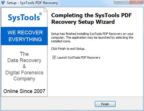 SysTools PDF Recovery截图