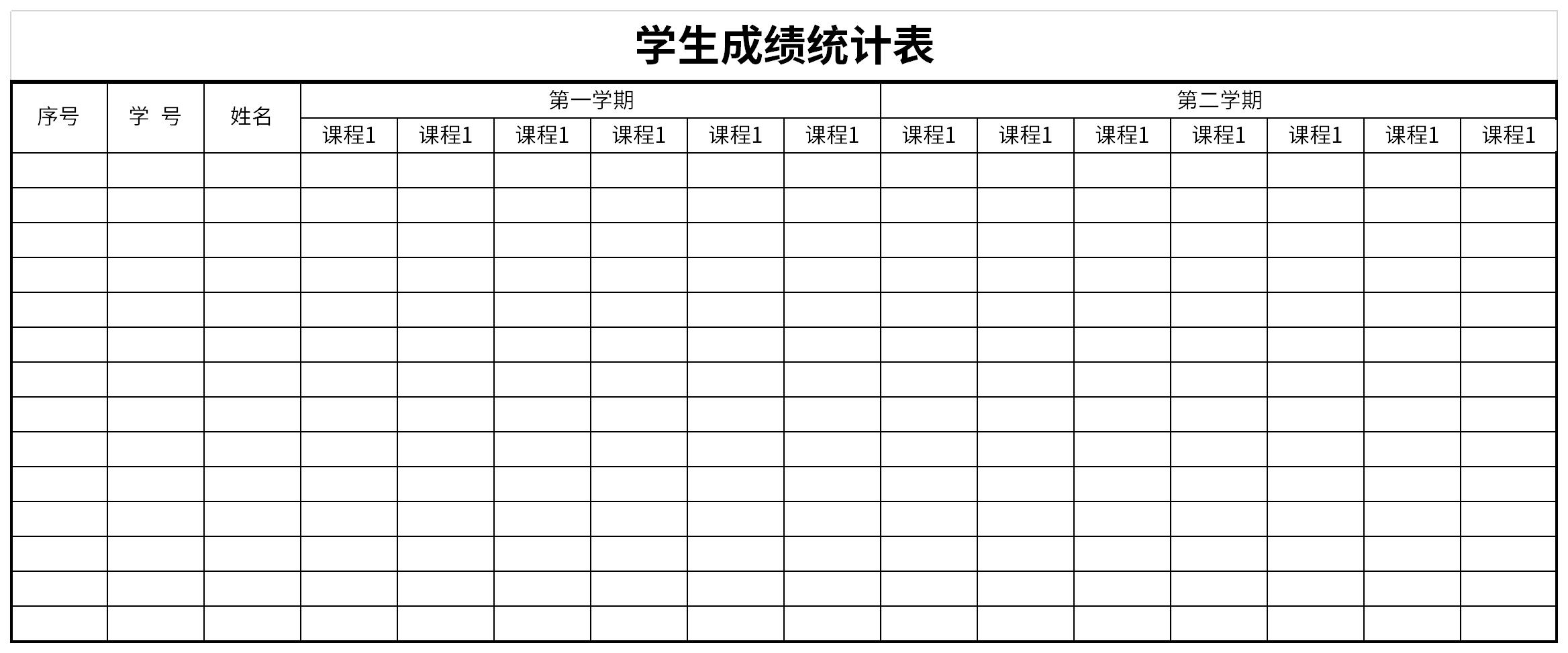 2021学生成绩统计表截图