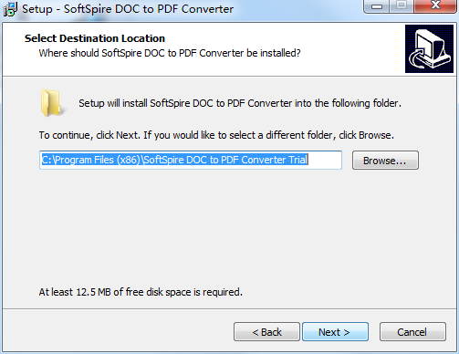 SoftSpire DOC to PDF Converter截图