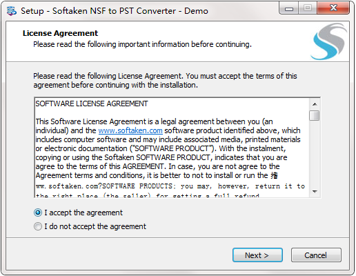 Softaken NSF to PST Converter截图