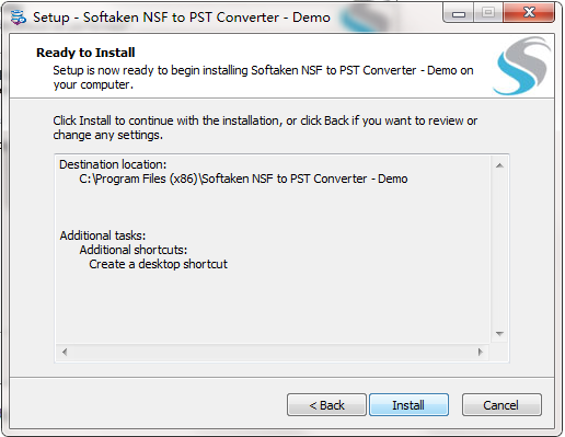 Softaken NSF to PST Converter截图