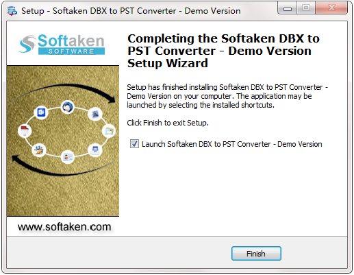 Softaken DBX to PST Converter截图