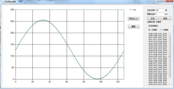 正弦表生成器截图