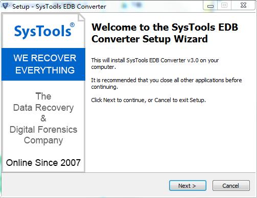 SysTools EDB Converter截图