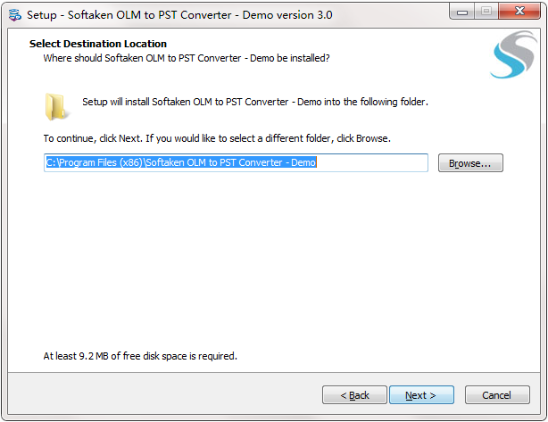 Softaken OLM to PST Converter截图