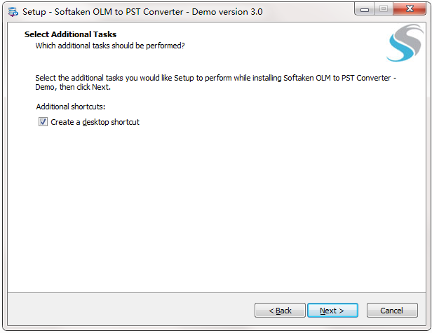 Softaken OLM to PST Converter截图