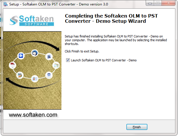 Softaken OLM to PST Converter截图