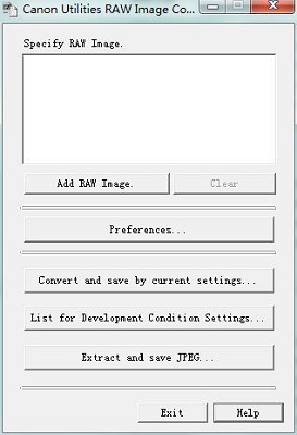 Raw Image Converter截图