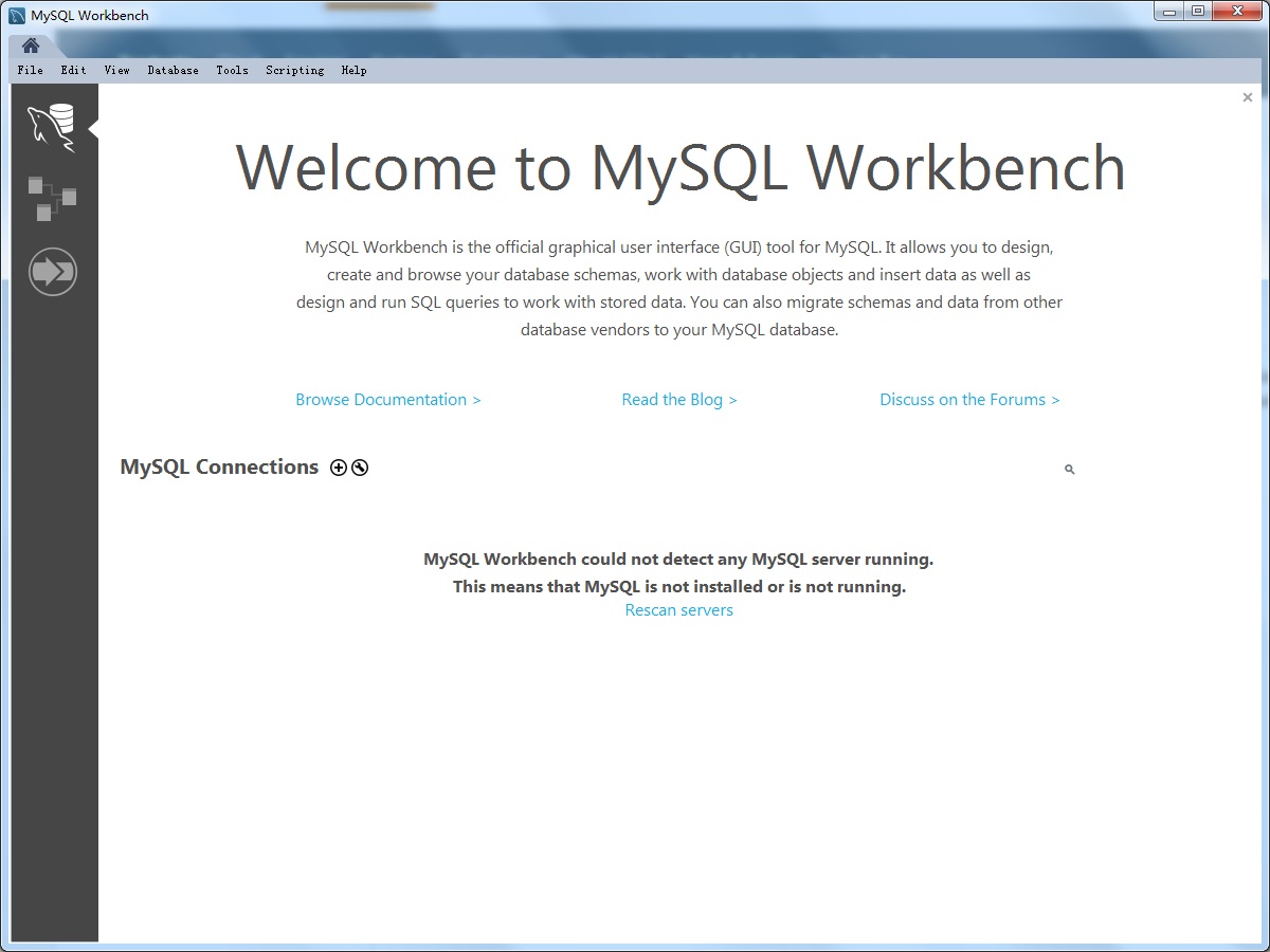 MySQL Workbench截图