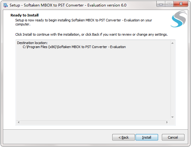 Softaken MBOX to PST Converter截图