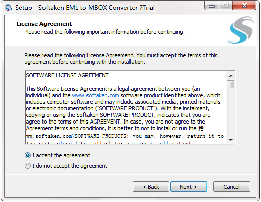 Softaken EML to MBOX Converter截图