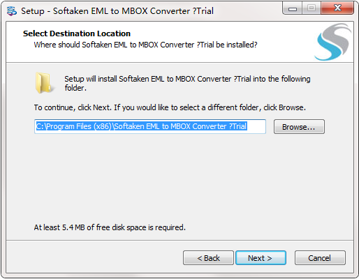 Softaken EML to MBOX Converter截图