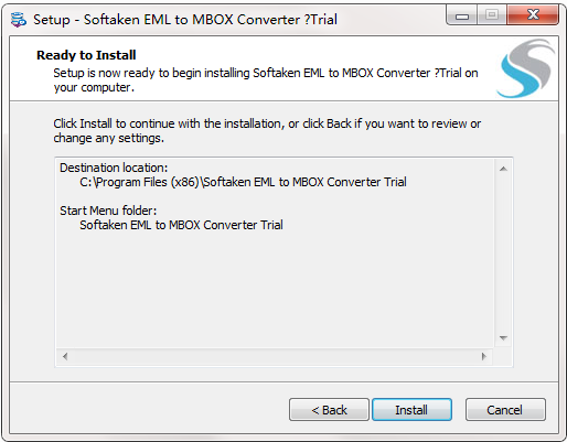 Softaken EML to MBOX Converter截图