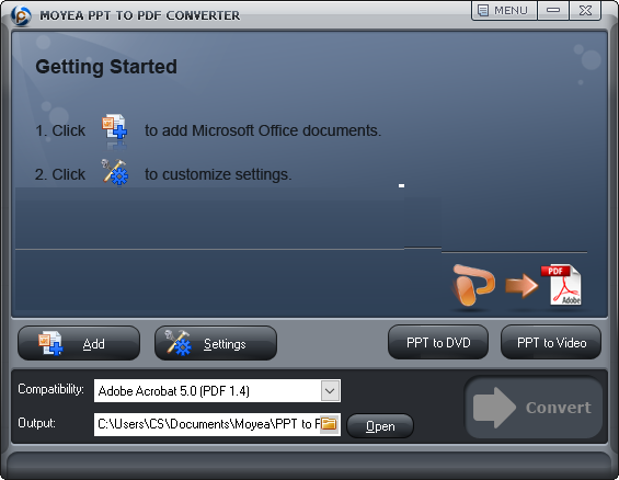 Moyea PPT to PDF Converter截图