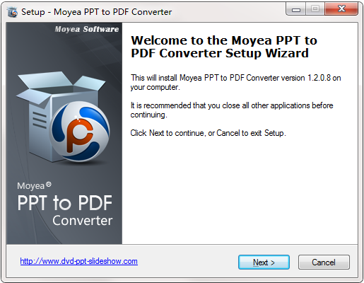 Moyea PPT to PDF Converter截图