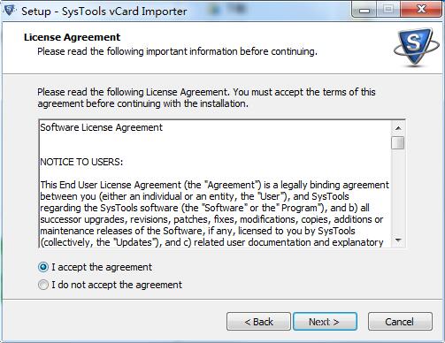 SysTools vCard Importer截图