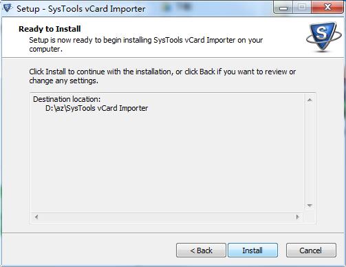 SysTools vCard Importer截图