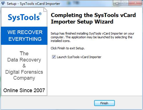 SysTools vCard Importer截图