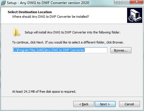 Any DWG to DWF Converter截图