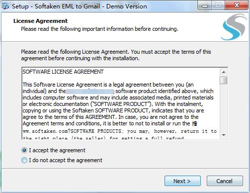 Softaken EML to GMail Importer截图