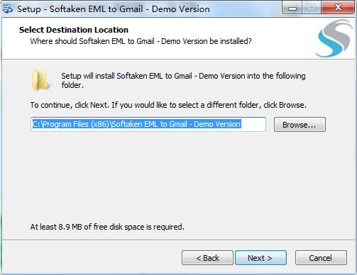 Softaken EML to GMail Importer截图