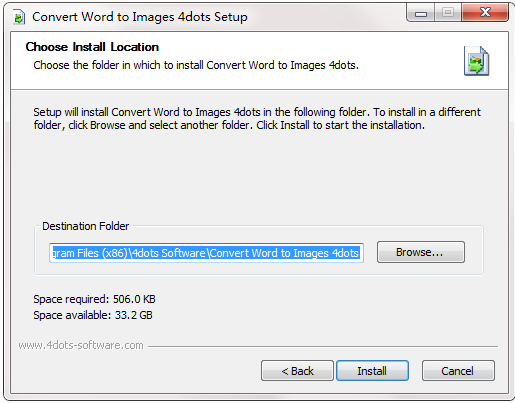 Convert Word to Images 4dots截图