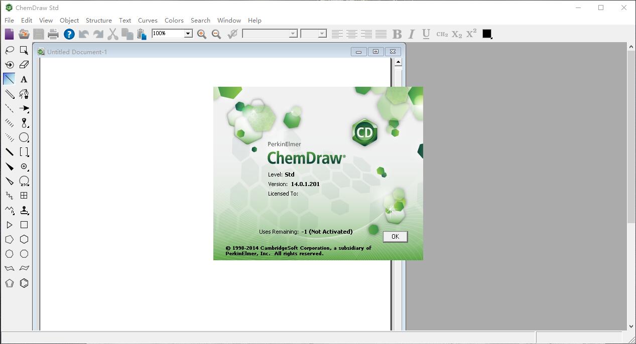 ChemDraw2021截图