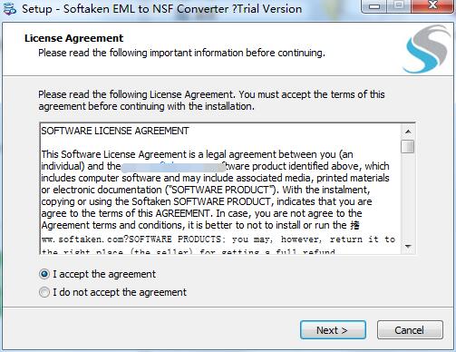 Softaken EML to NSF Converter截图