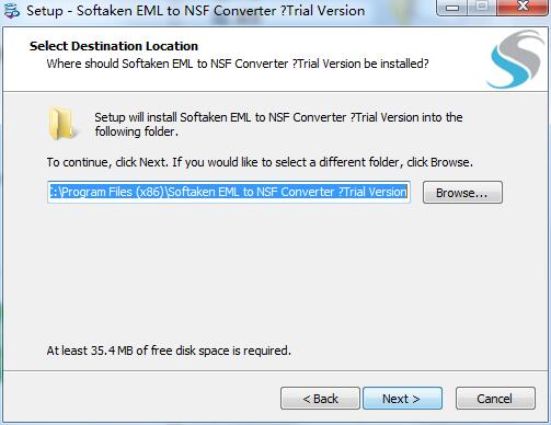 Softaken EML to NSF Converter截图