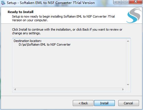 Softaken EML to NSF Converter截图