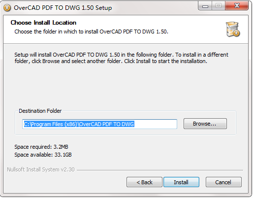 OverCAD PDF TO DWG Converter截图