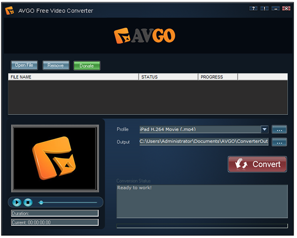 AVGO Free Video Converter截图