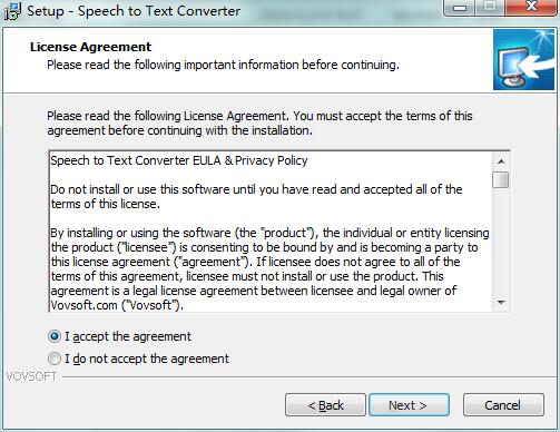 Vovsoft Speech to Text Converter截图